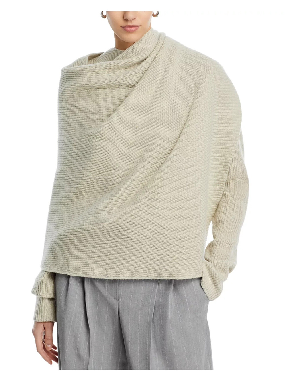 BOSS NAOMI x BOSS Fambell Wool & Cashmere Sweater Womens Beige Italy XL